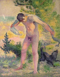 Badender trocknet sich in St. Tropez ab, 1893